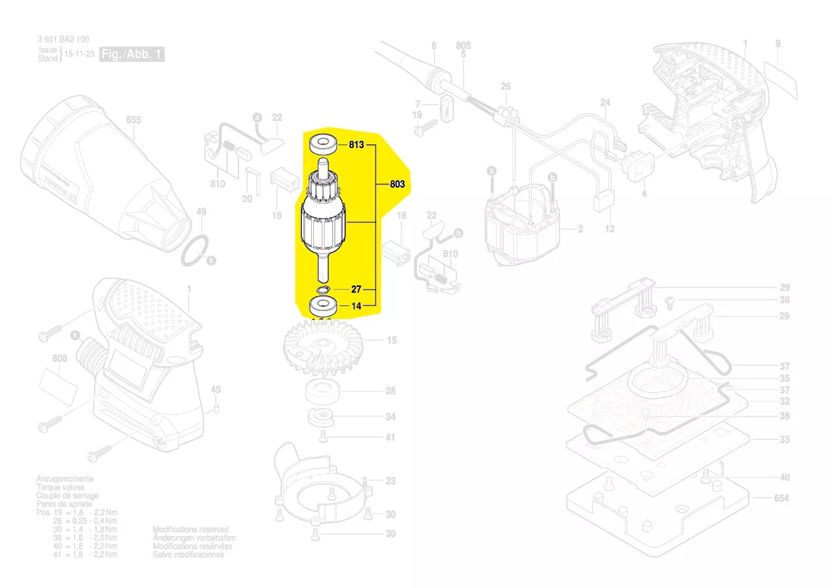 Induit réf. 2 609 199 883 BOSCH